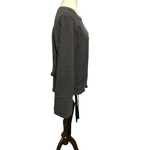 J.Crew Grey Bow Detail Crew Sweater - Picture 2 of 8